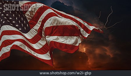 
                Bedrohung, Amerikanische Flagge                   
