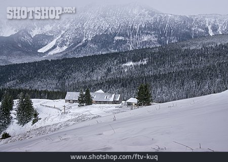 
                Winter, Almhütte, Berchtesgadener Land                   