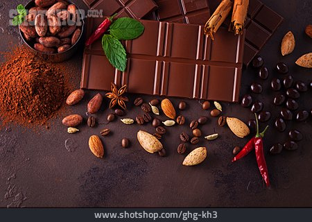 
                Schokolade, Gewürze, Aroma                   