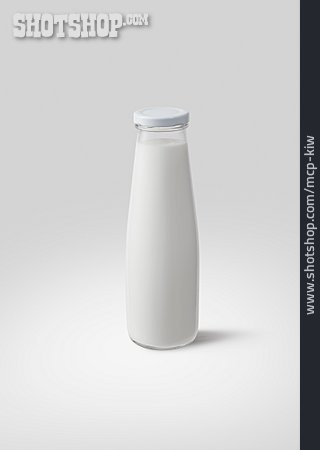 
                Milch, Milchflasche                   