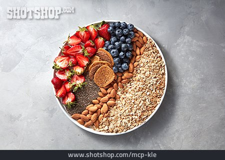 
                Vegan, Superfood, Frühstücks-bowl                   