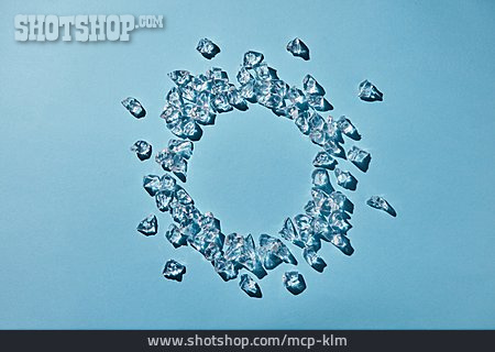 
                Kreisförmig, Kristall, Glassplitter                   