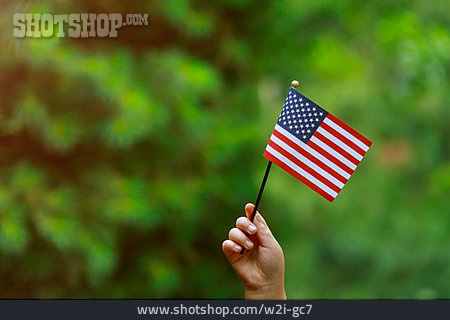 
                Patriotismus, Amerikanische Flagge                   