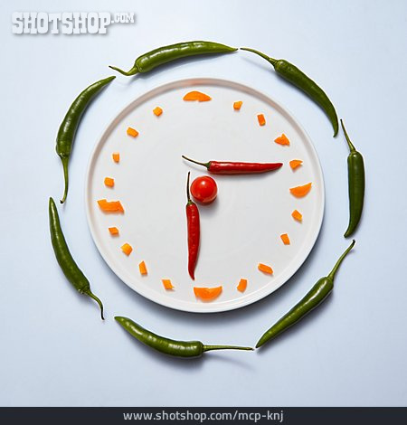 
                Gemüse, Uhrzeit                   