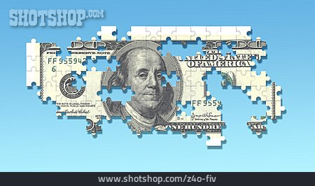 
                Puzzle, Dollarschein                   