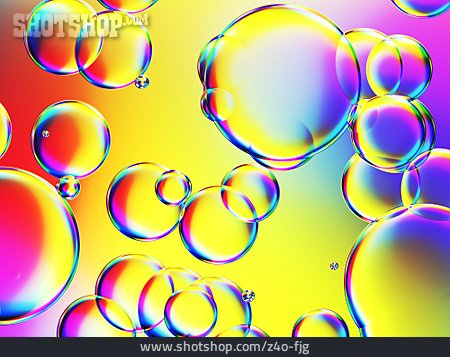 
                Luftblasen, Regenbogenfarben                   