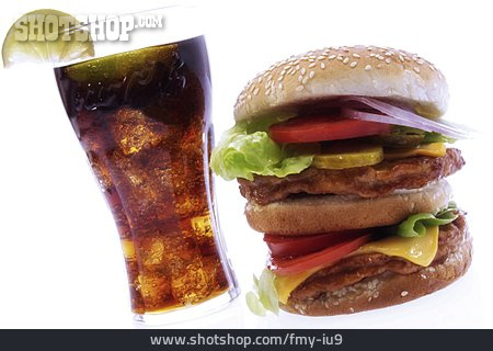 
                Fastfood, Cola, Doppel-cheeseburger                   