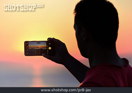 
                Sonnenuntergang, Fotografieren, Tourist                   