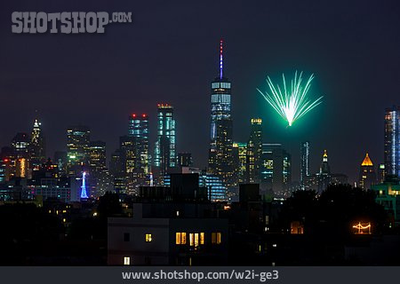 
                New York City, Feuerwerksrakete                   