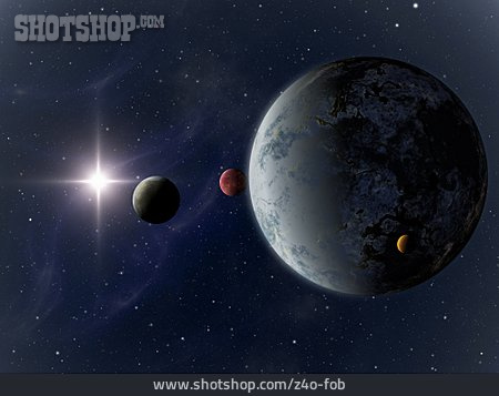 
                Astronomie, Konstellation, Planeten                   