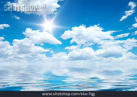 
                Sonnenlicht, Wasser, Spiegelung, Wolken                   