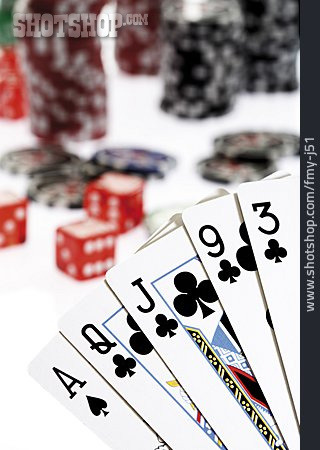 
                Poker, Hand, Kartenspiel, Flush                   