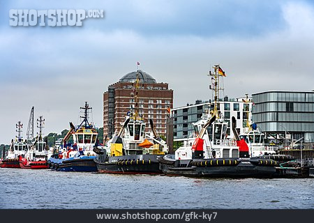 
                Hafen, Hamburg, Hafenschlepper                   