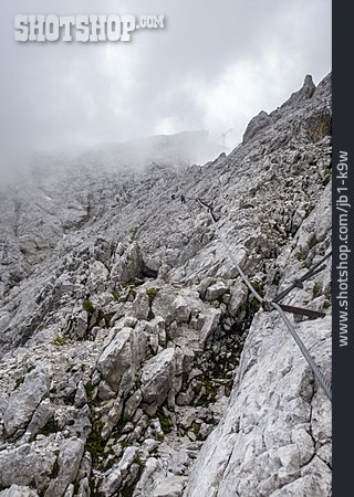 
                Bergsteigen, Bergsteiger, Klettersteig                   