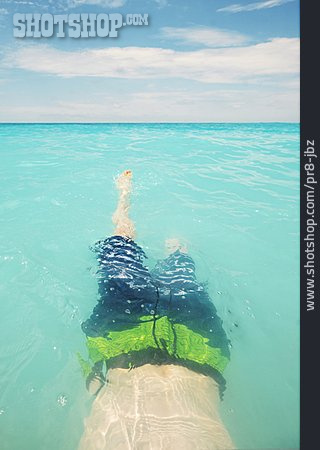 
                Teenager, Bathing, Mediterranean Sea                   