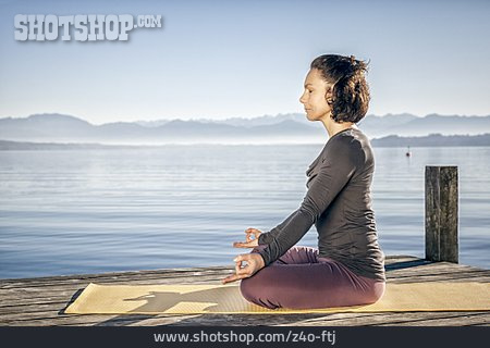 
                Meditating, Hatha Yoga                   
