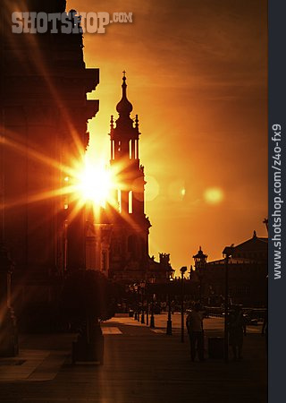 
                Sonnenuntergang, Dresden                   