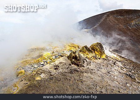 
                Steam, Sulphur, Volcano                   