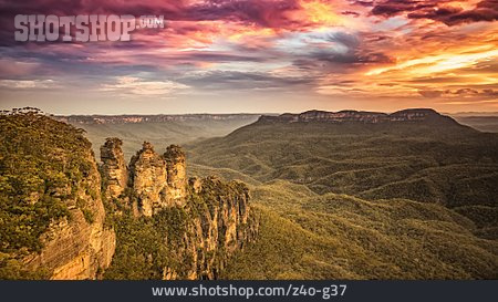 
                New South Wales, Blue Mountains, Three Sisters                   
