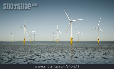 
                Windenergie, Alternative Energie, Offshore-windpark                   