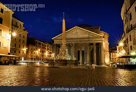 
                Pantheon, Piazza Della Rotonda, Fontana Del Pantheon                   