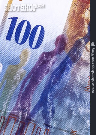 
                Skulptur, 100 Schweizer Franken, Alberto Giacometti                   