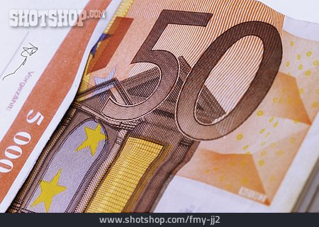 
                Euroschein, Geldbündel, 50 Euro                   