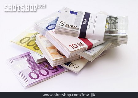 
                Euroschein, Geldbündel                   