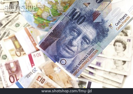 
                Geldschein, Schweizer Franken, Wechselkurs                   