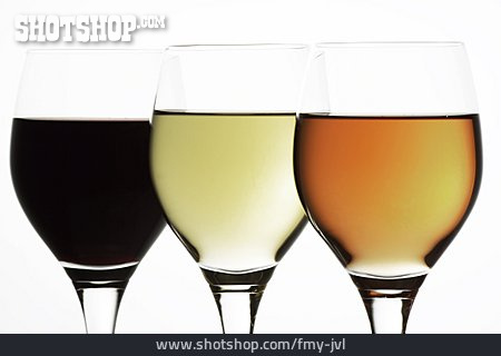
                Rotwein, Weißwein, Rosewein                   
