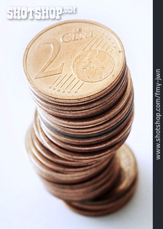 
                Kleingeld, Münzgeld, Zwei-cent-münze                   