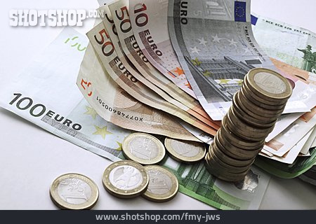 
                Euro, Euroschein, Euromünze                   