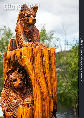 
                Holzfigur, Grizzlybär                   