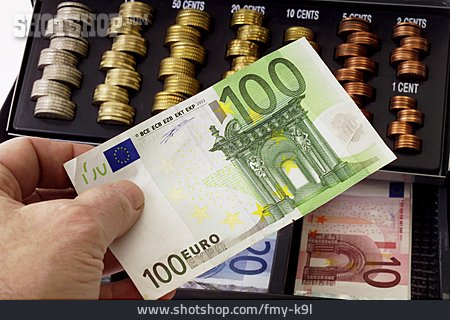 
                Euro, Wechselgeld, Zählbrett                   
