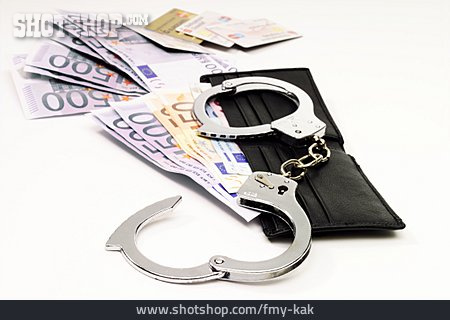 
                Handschellen, Diebstahl, Straftat, Kreditkartenbetrug                   