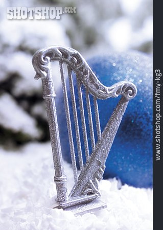 
                Harfe, Weihnachtschmuck                   