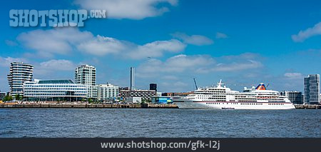 
                Hafen, Hamburg, Kreuzfahrtschiff                   