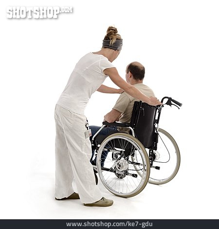 
                Krankenschwester, Rollstuhlfahrer                   
