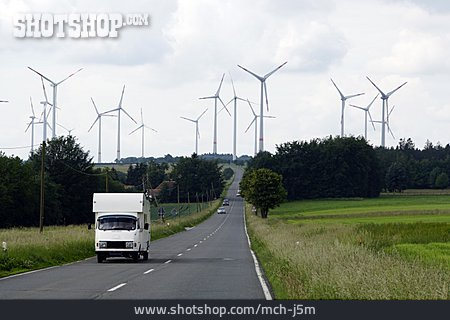 
                Windpark, Eifel, Landstraße                   