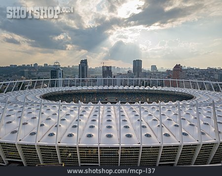 
                Moderne Architektur, Tribüne, Olympiastadion Kiew                   