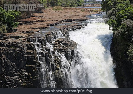 
                Wasserfall, Sambesi                   