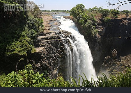 
                Wasserfall, Sambesi                   