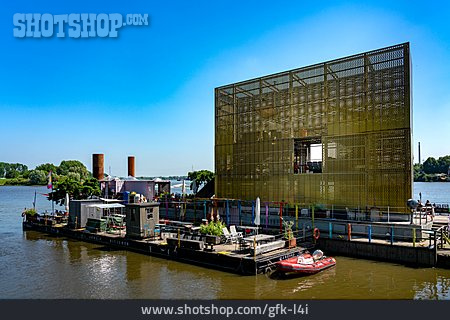 
                Hamburg, Goldener Pavillon, Elbpark Entenwerder                   
