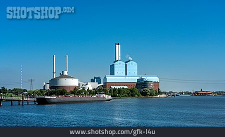 
                Kraftwerk, Industrieanlage, Billwerder Bucht                   