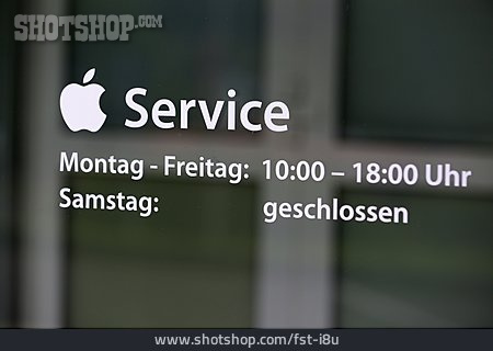 
                Service, öffnungszeiten, Apple                   