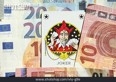 
                Glücksspiel, Joker, Euroscheine, Kartenspiel                   