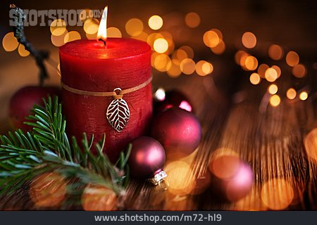 
                Weihnachten, Weihnachtszeit, Kerzenlicht, Weihnachtsdekoration                   