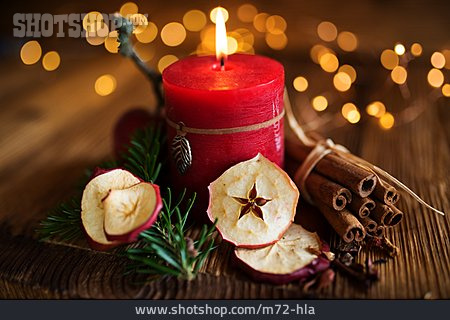 
                Kerze, Weihnachtszeit, Weihnachtsdekoration                   