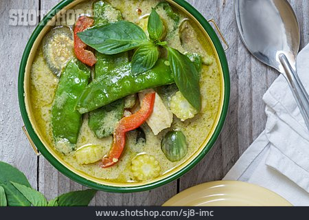 
                Thai-curry, Grünes Thai Curry                   