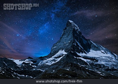 
                Stars Sky, Matterhorn                   